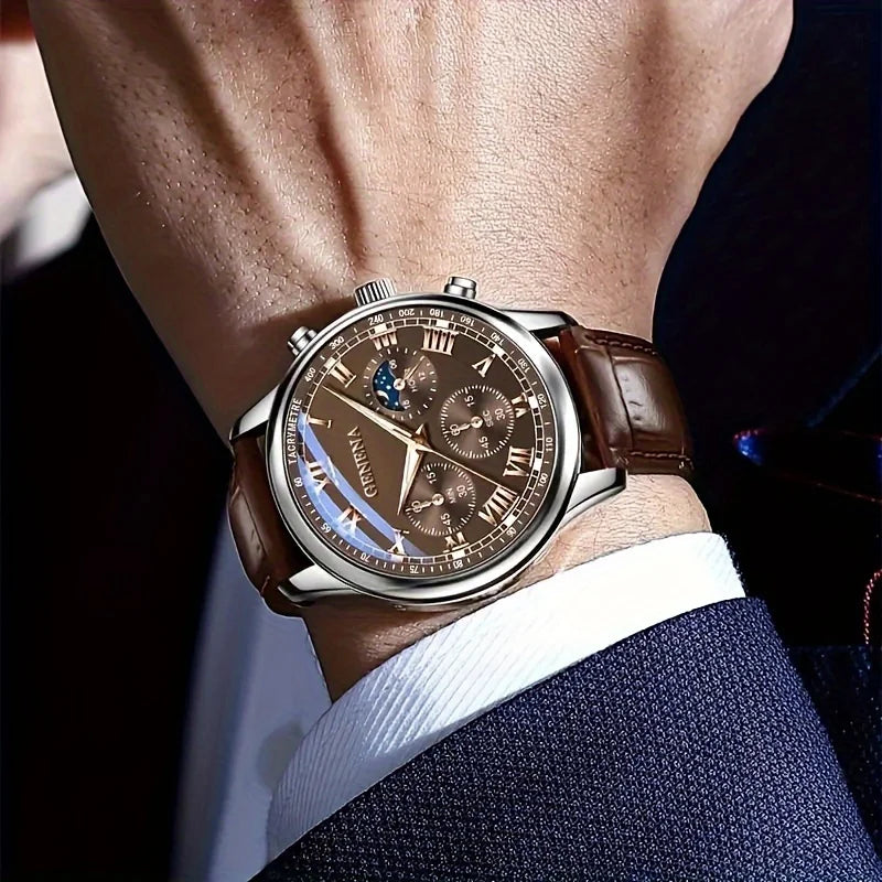 GINEVRE Cintura di lusso da uomo di alta qualità
