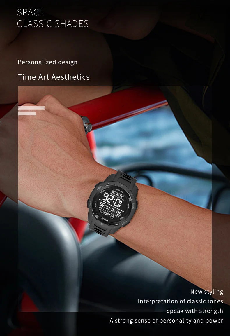 SMAEL Orologi da polso sportivi a LED Orologio impermeabile da uomo