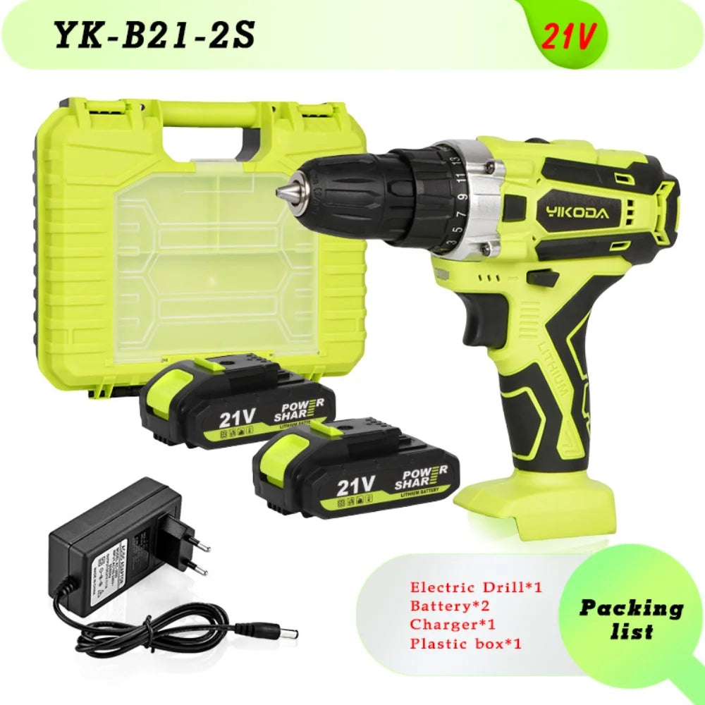 YIKODA 12V-21V Trapano a batteria al litio ricaricabile Produzione Polonia e produzione Cinese