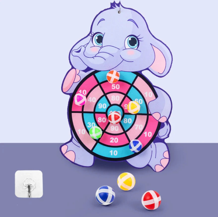 Bersaglio con palla appiccicosa Giocattoli per bambini da 2 a 4 anni Cartoon Animal