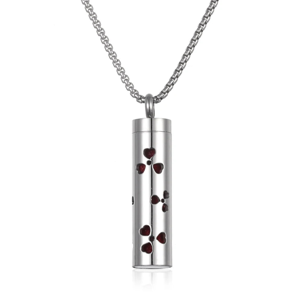 Collana con diffusore di olio essenziale Collana profumata in acciaio inossidabile