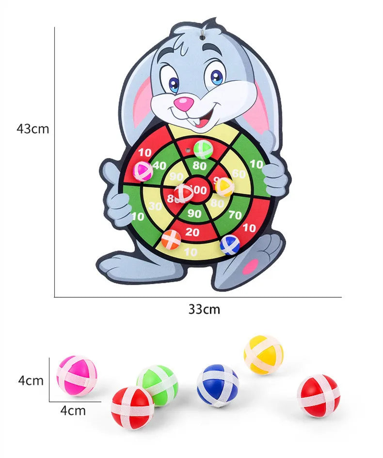 Bersaglio con palla appiccicosa Giocattoli per bambini da 2 a 4 anni Cartoon Animal