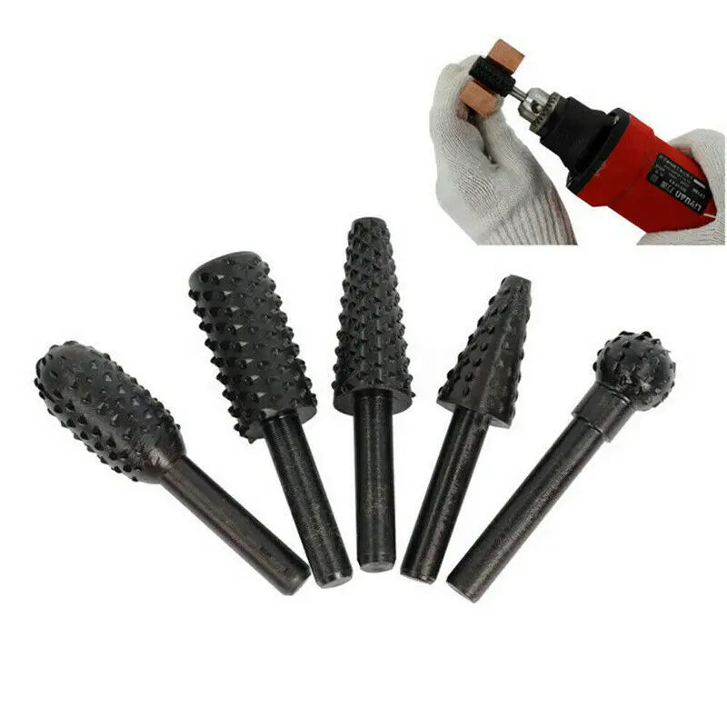 Set di punte da trapano Utensili da taglio per lavorazione del legno 1/4'' 5PCS