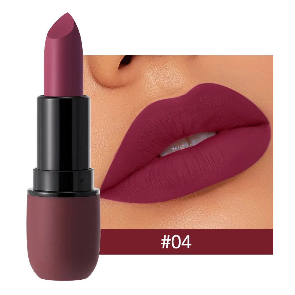 Rossetto opaco a 6 colori