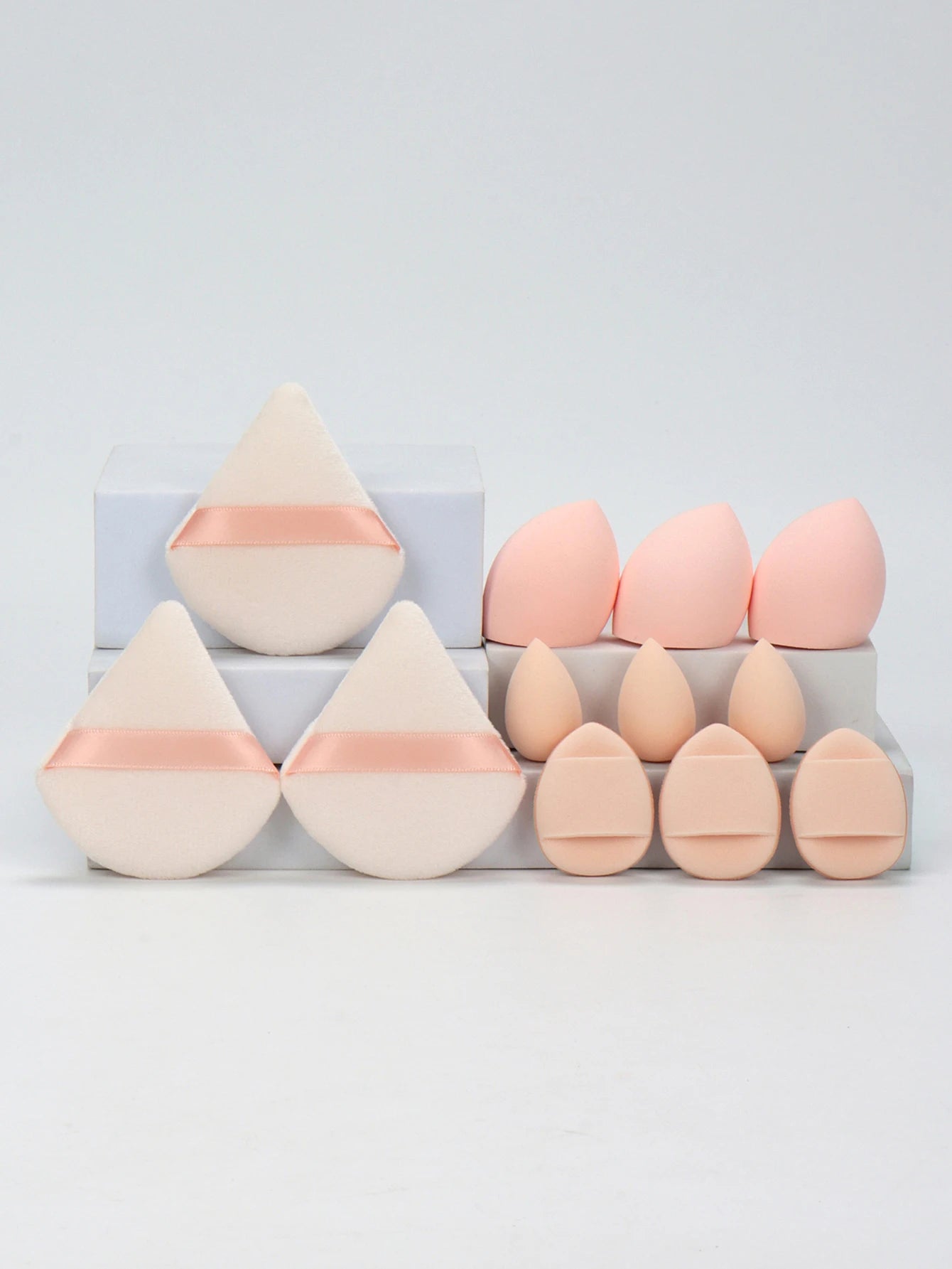 Set 12 Pz di spugne per trucco multiuso, set di diversi colori