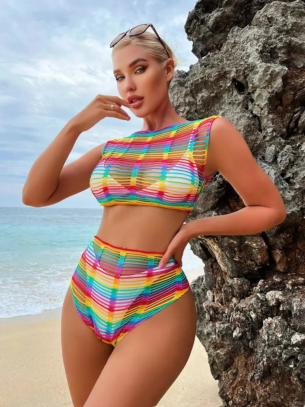 Copricostume Rainbow a 2 pezzi