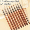Pennello per Nail Gel Nail 9pz