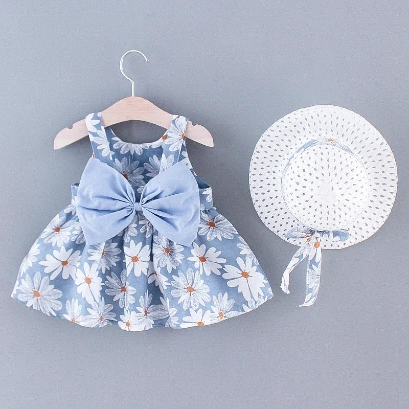 Vestito estivo Sweet Princess Dress con fiocco 0-3 anni