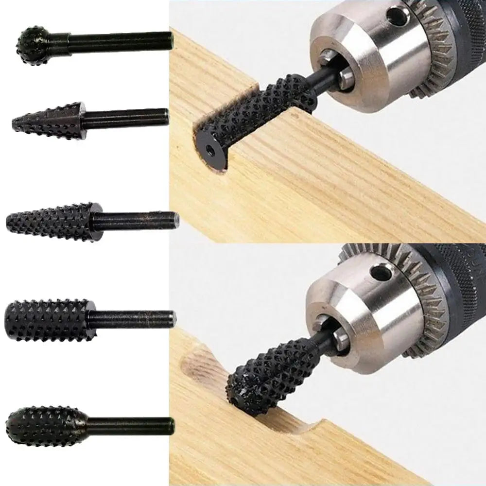 Set di punte da trapano Utensili da taglio per lavorazione del legno 1/4'' 5PCS