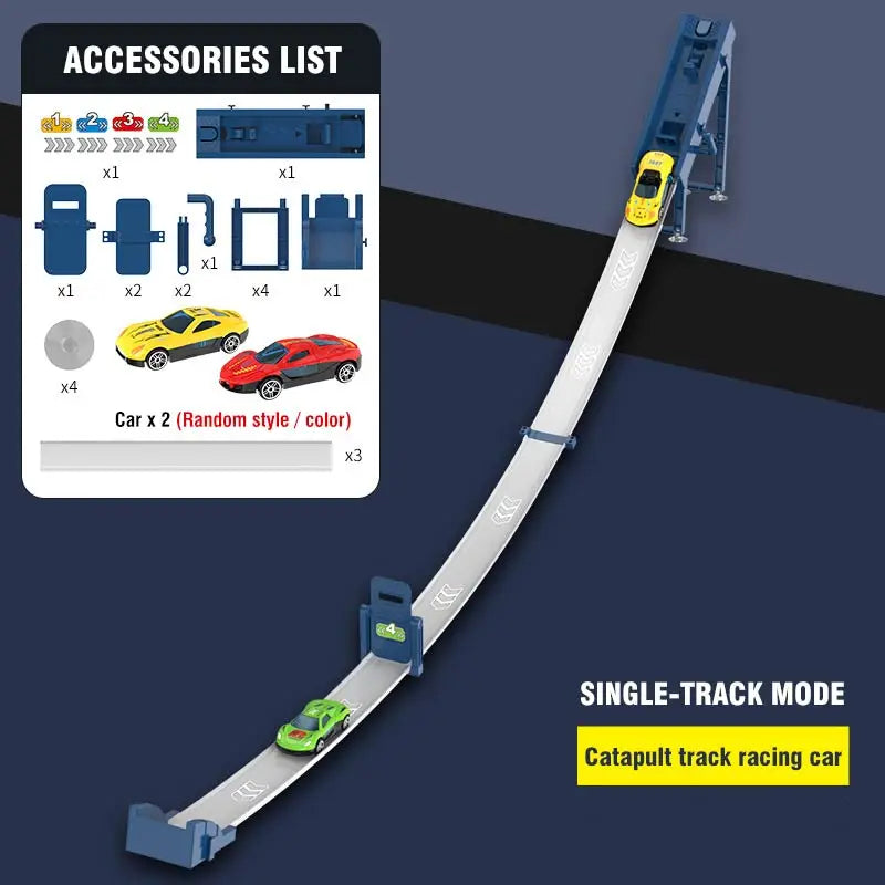Giocattoli per bambini Pista da corsa Fai da te Kit di binari assemblati