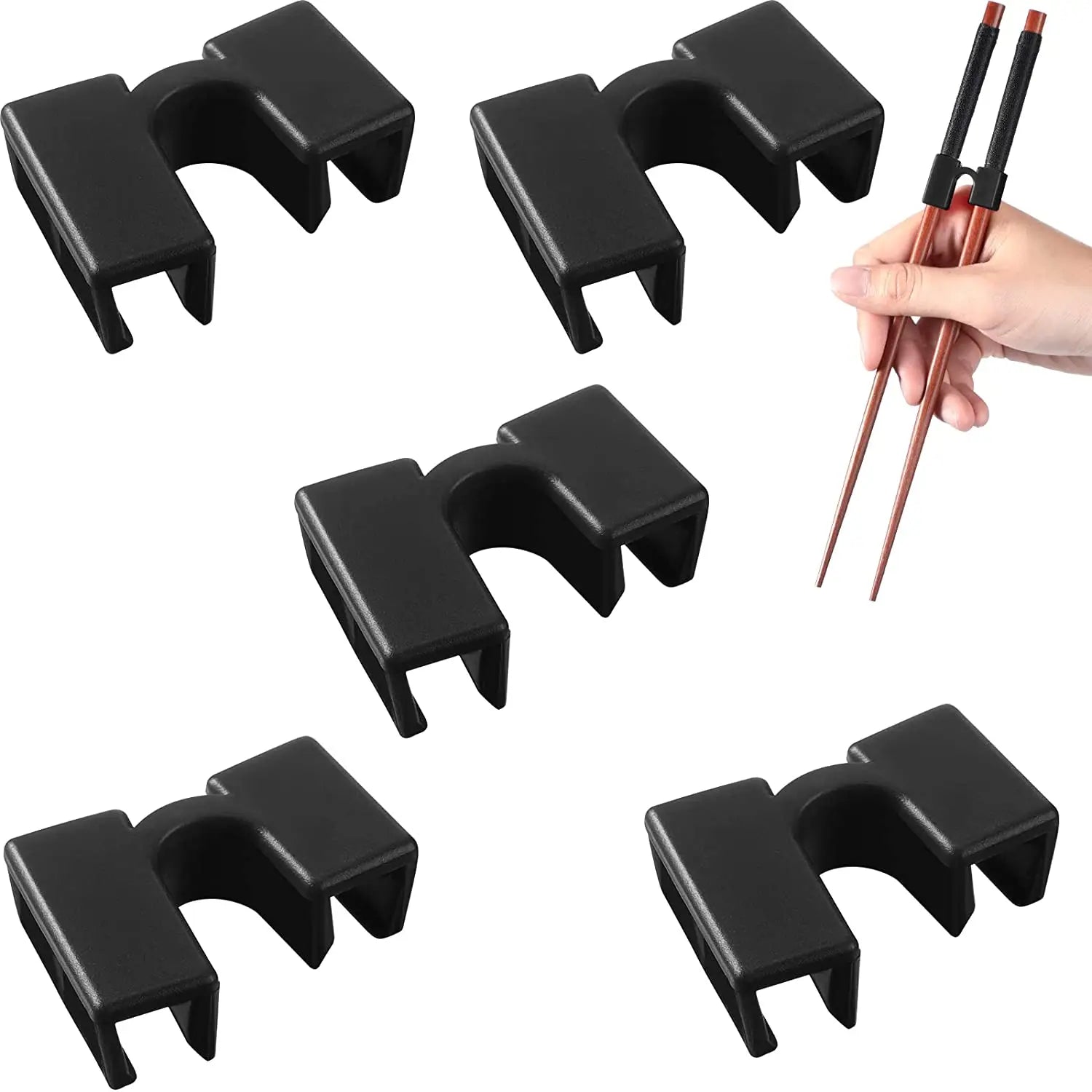 5PCS per bacchette in plastica non scivoloso resistente al calore