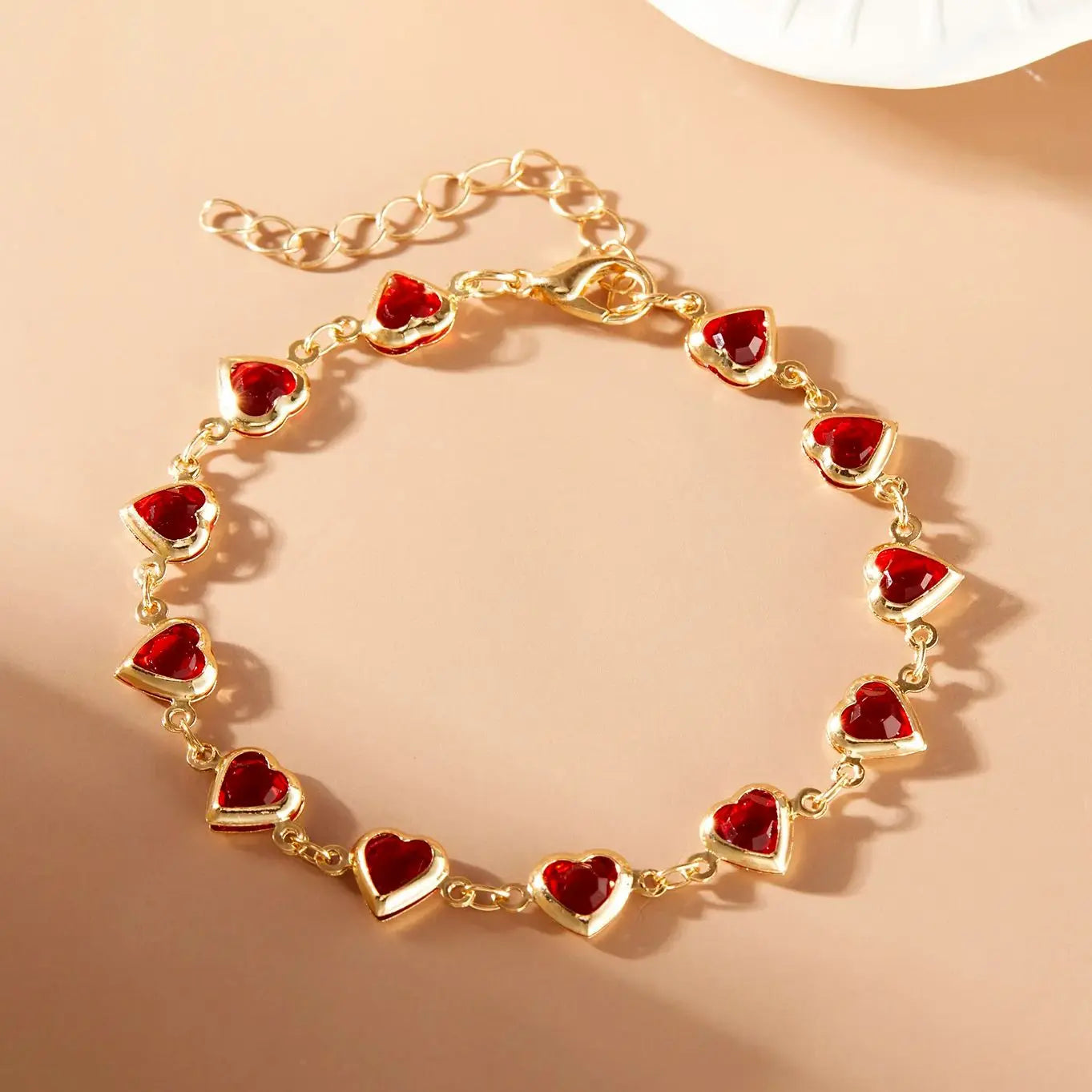 Eleganti braccialetti a catena in metallo con zircone in cristallo per donne