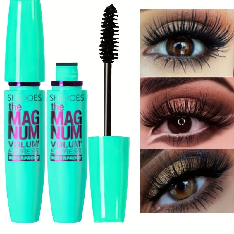 Mascara nero 4D Ispessimento, allungamento, arricciatura, mascara in fibra liquida impermeabile