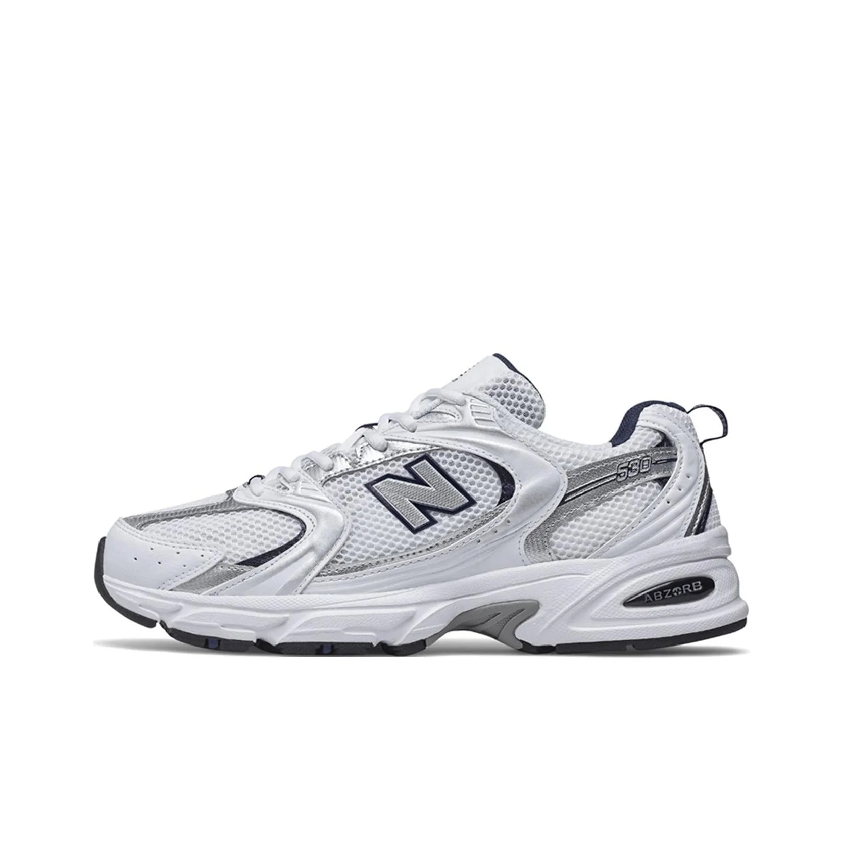 New Balance NB 530: Comfortable, Breathable, Soft, Cushioned, Durable Low-Top Casual Running Shoes (Unisex) - Silver  MR530SG