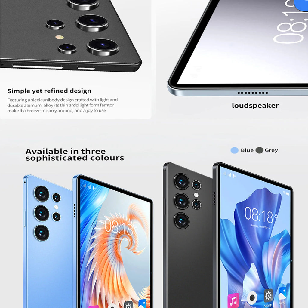 BDF-H39 Nuova versione aggiornata 5G Tablet Android 10.1 pollici Octa Core 6GB+128GB Ram 4G Dual SIM Dual WiFi Education Tablet 6000mAh