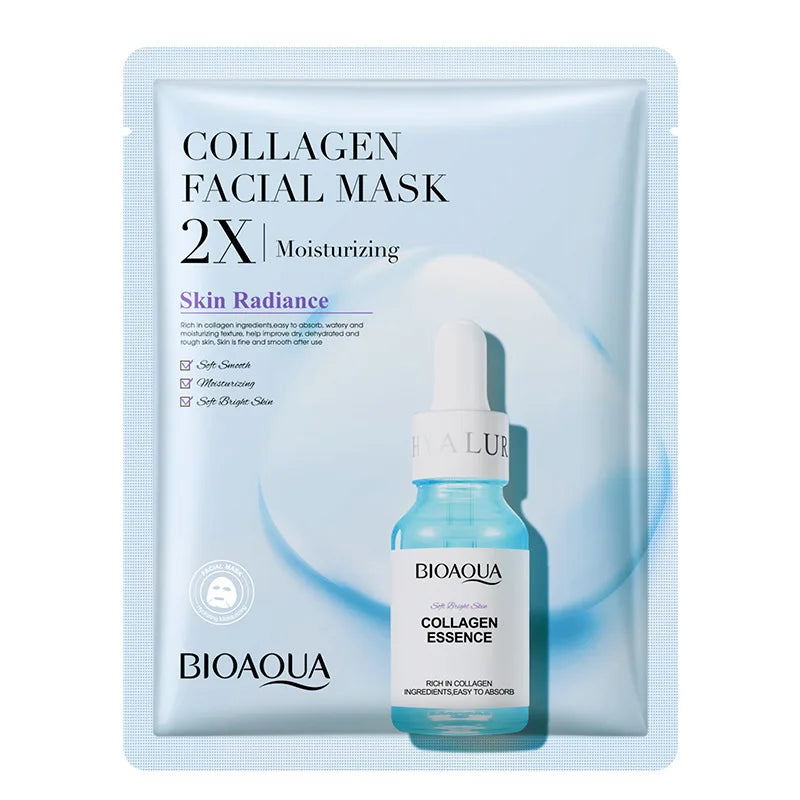 20pcs BIOAQUA Maschera viso al collagene