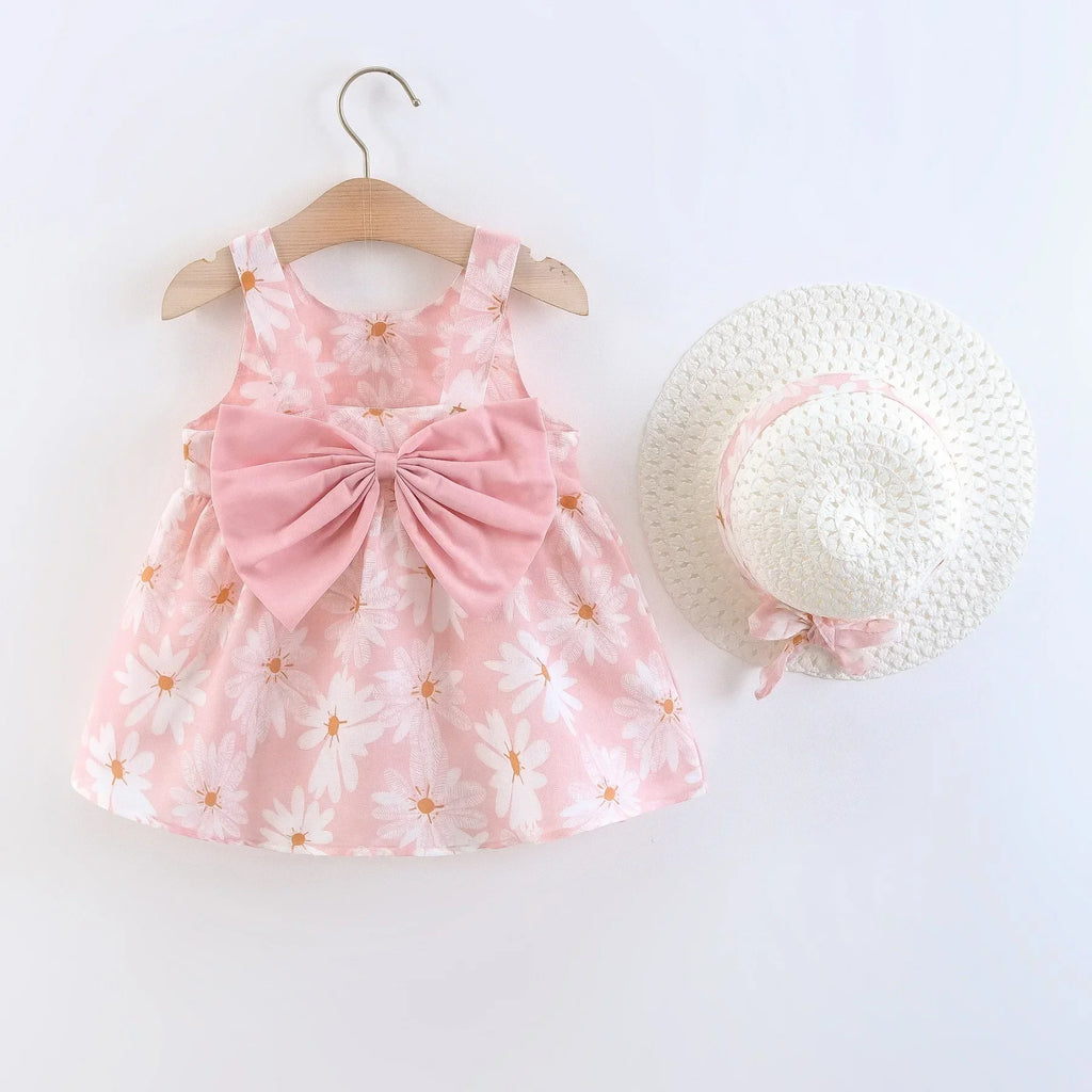 Vestito estivo Sweet Princess Dress con fiocco 0-3 anni