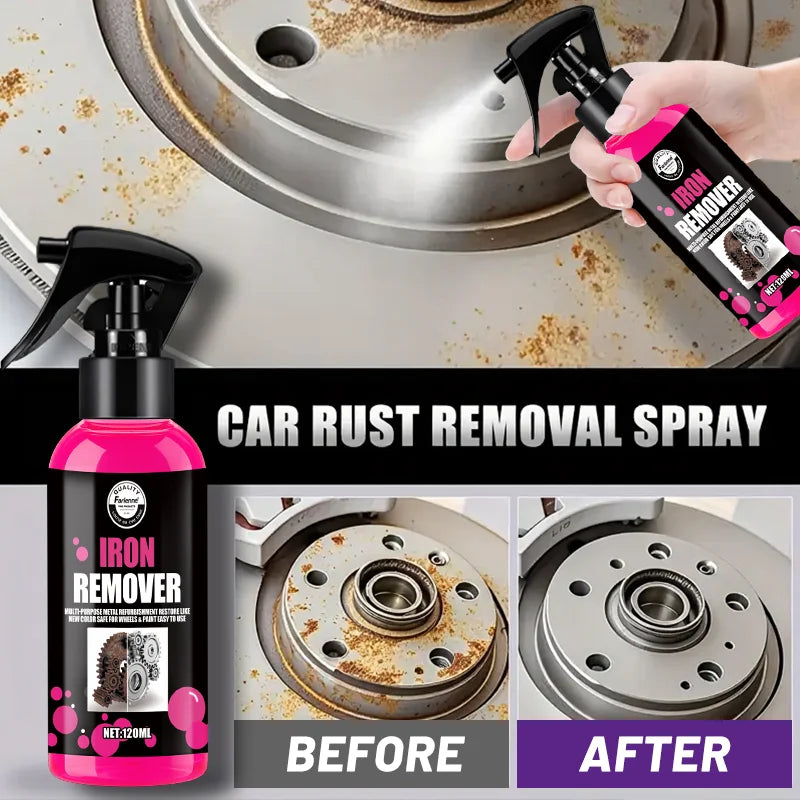 Spray antiruggine multiuso 1PC- 120ML, eliminatore di ossidazione del ferro ad azione rapida, ripristina la lucentezza, sicuro su varie superfici