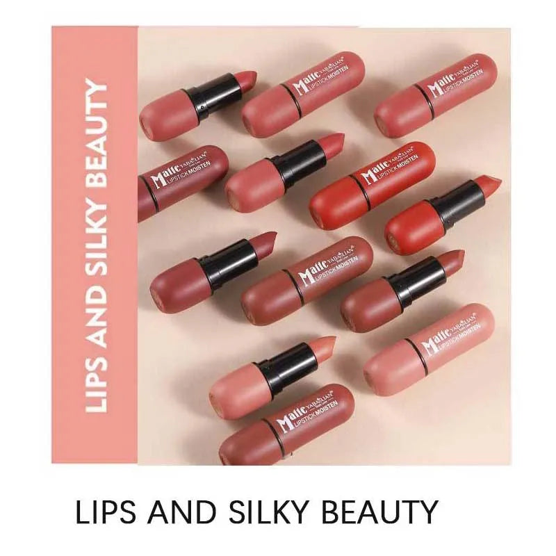 Rossetto opaco a 6 colori