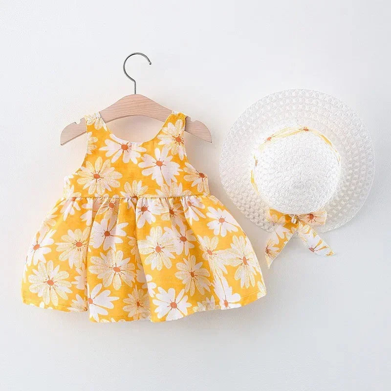 Vestito estivo Sweet Princess Dress con fiocco 0-3 anni