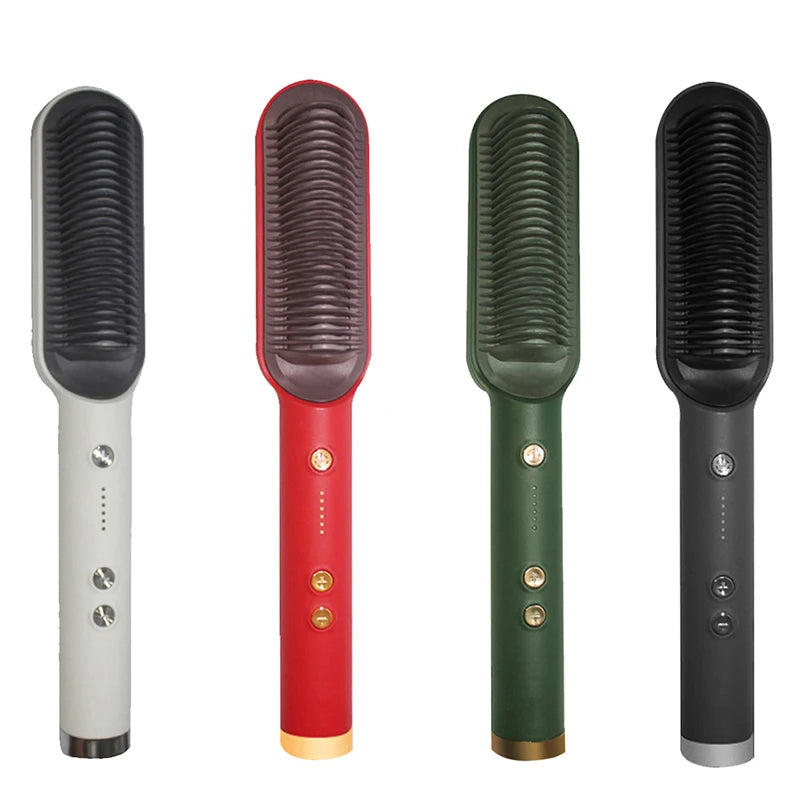 Spazzola per capelli elettrica in ceramica a riscaldamento rapido professionale