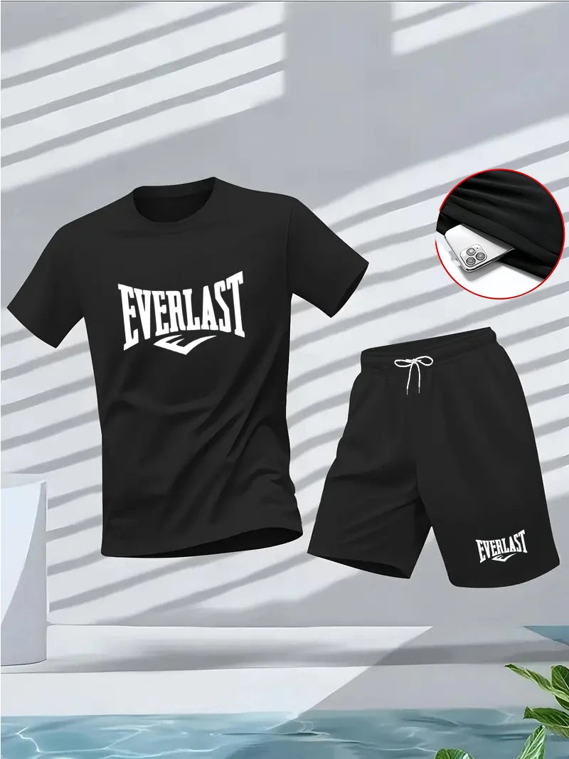 Set estivo da uomo: T-shirt + pantaloncini casual