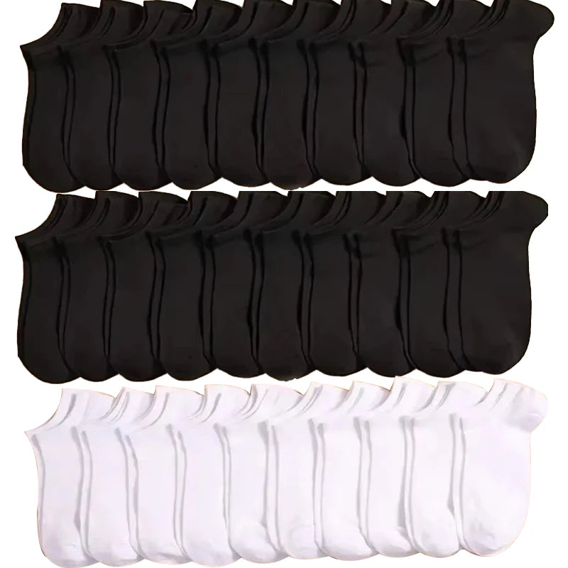 15/30 Paia Unisex Casual Tinta Unita Calzini Sottili Traspiranti Comodi Anti Odore