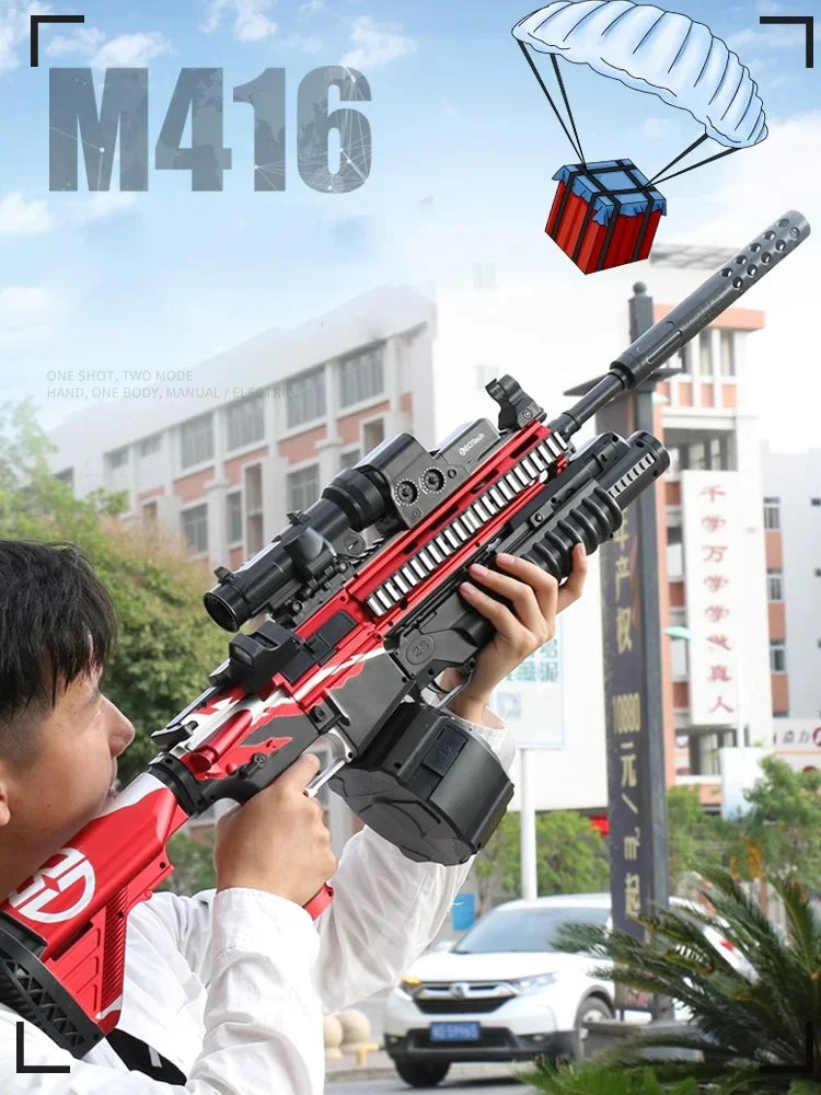 Burst M416 completamente automatico Toy Gun Gel