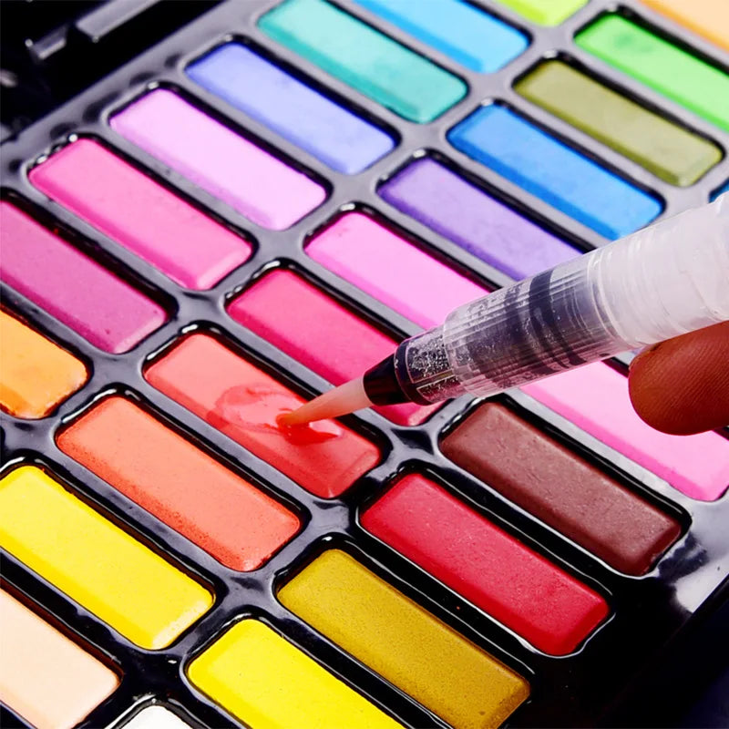 Set di acquerelli professionali 36 colori Pigmento per pittura ad acquerello con pennello e set di pittura di carta ad acquerello