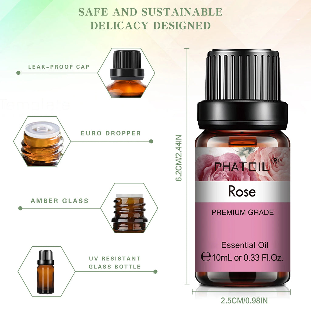 PHATOIL 10ml Oli Essenziali Puro Naturale Per diffusore Aromatico