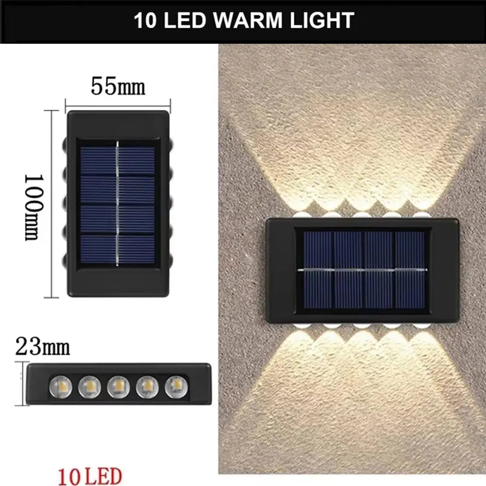 Lampada da parete a Luce solare Impermeabile 6 modelli diversi