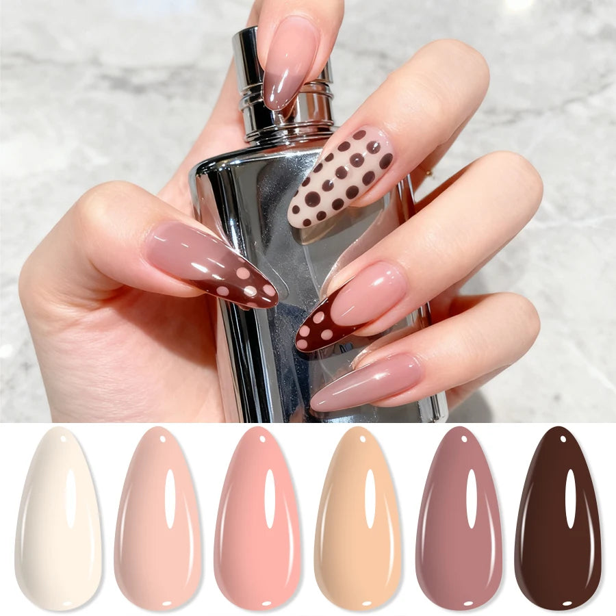 QAZIXU Gel per unghie per Nail Art SET 6 Pz
