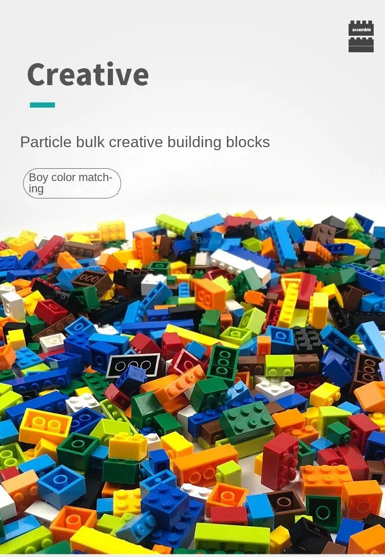 1000 blocchi di costruzione creativi fai da te Big Set 500-1000