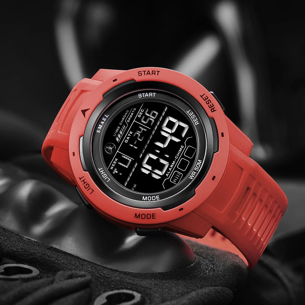 SMAEL Orologi da polso sportivi a LED Orologio impermeabile da uomo