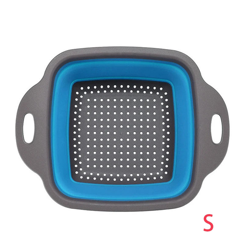 Scolapasta Quadrato Pieghevole in Silicone Cucina