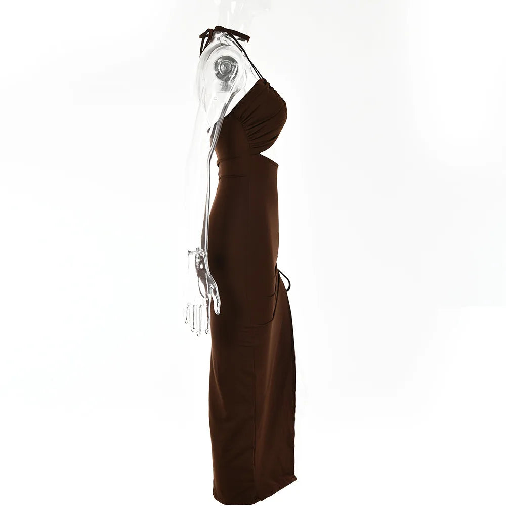 Abito Senza maniche Backless Dresses Slim