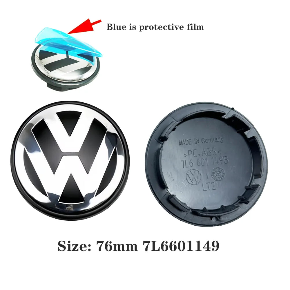 4 pezzi 55/56/65/70Tappi Coprimozzo per VW Golf