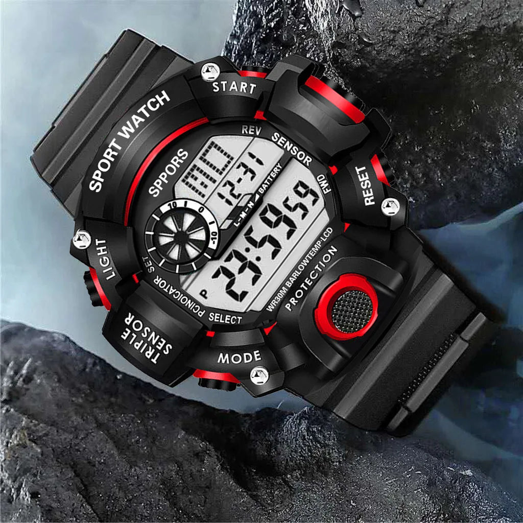 Orologio da uomo Multifunzionale Impermeabile Allarme luminoso