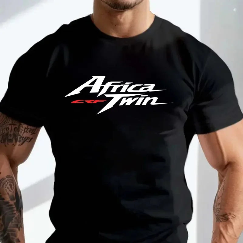 T-Shirt Africa Twin Crf cotone Top Quality