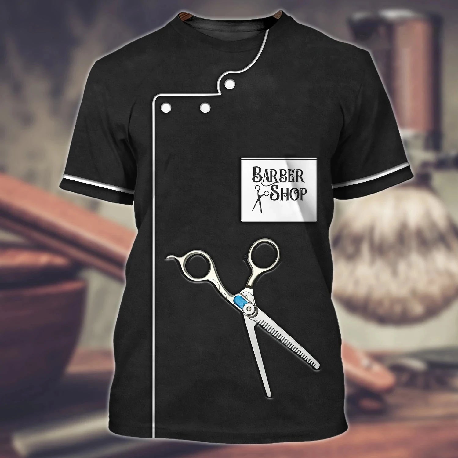 T-shirt Parrucchiere Streetwear Abbigliamento uniforme Barber Shop