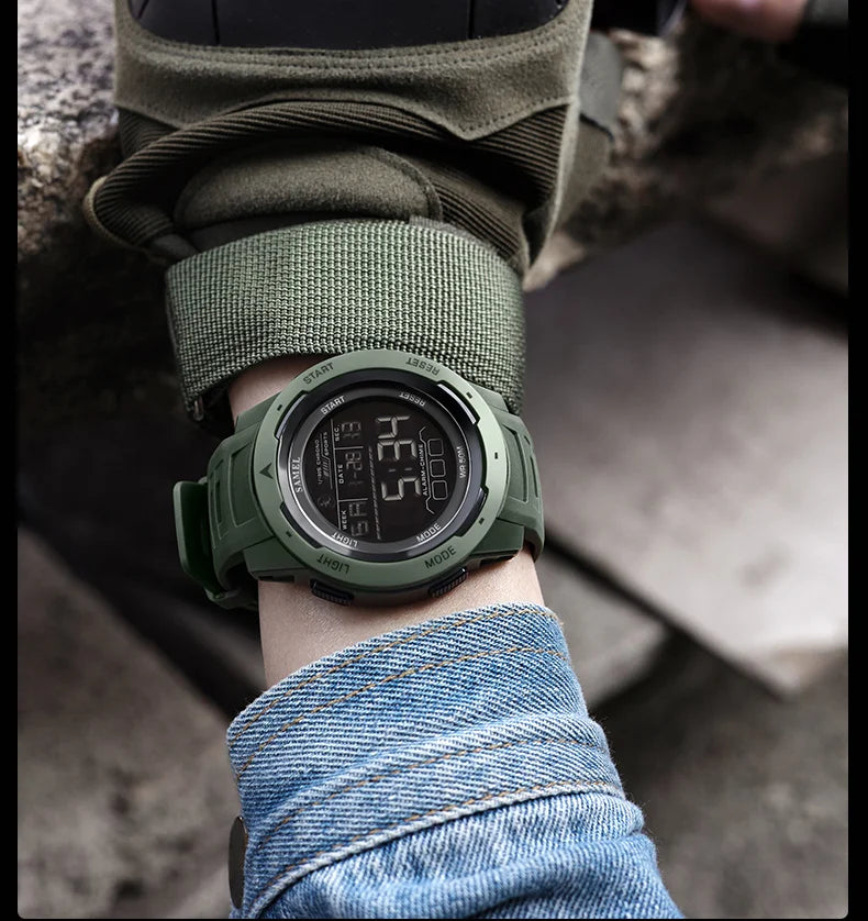 SMAEL Orologi da polso sportivi a LED Orologio impermeabile da uomo