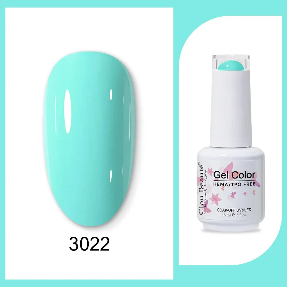 CLOU BEAUTÈ  15/10ml Semipermanente Gel Smalto Unghie 400 colori disponibili