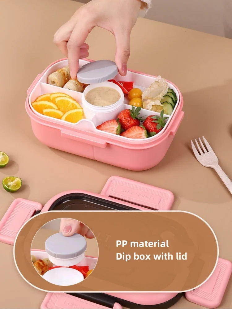 1200ML Box  per il pranzo a doppio strato Scomparto portatile