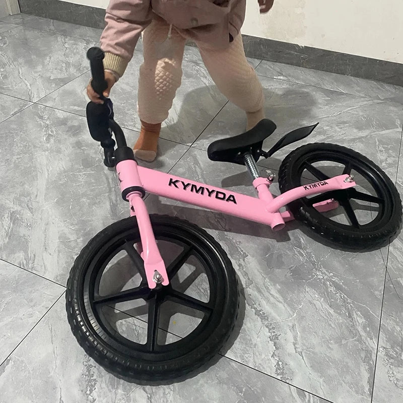 Bicicletta per bambini da 12 pollici Due in uno Senza pedali Sedile regolabile Telaio in acciaio per bambini da 1 a 6 anni Guida all’aperto