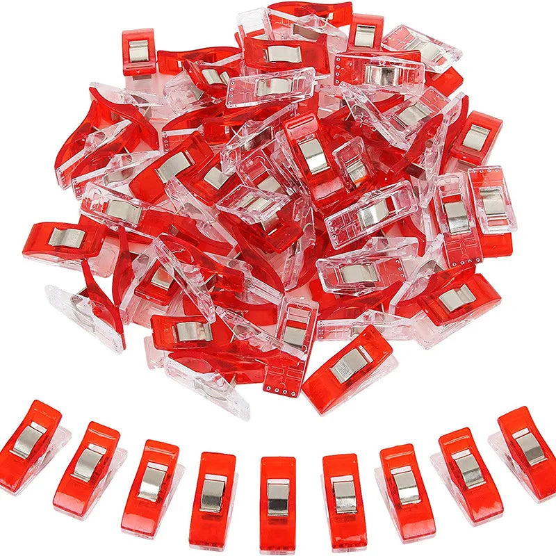 50PCS Clip da cucito Clip colorate Artigianato in plastica multiuso uncinetto