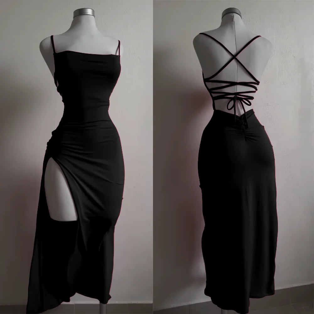 Vestito estate alta moda tracolla