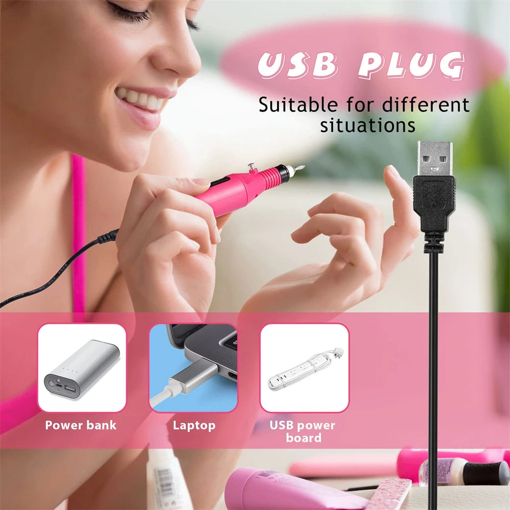 Trapano per unghie elettrico + Set fresatura