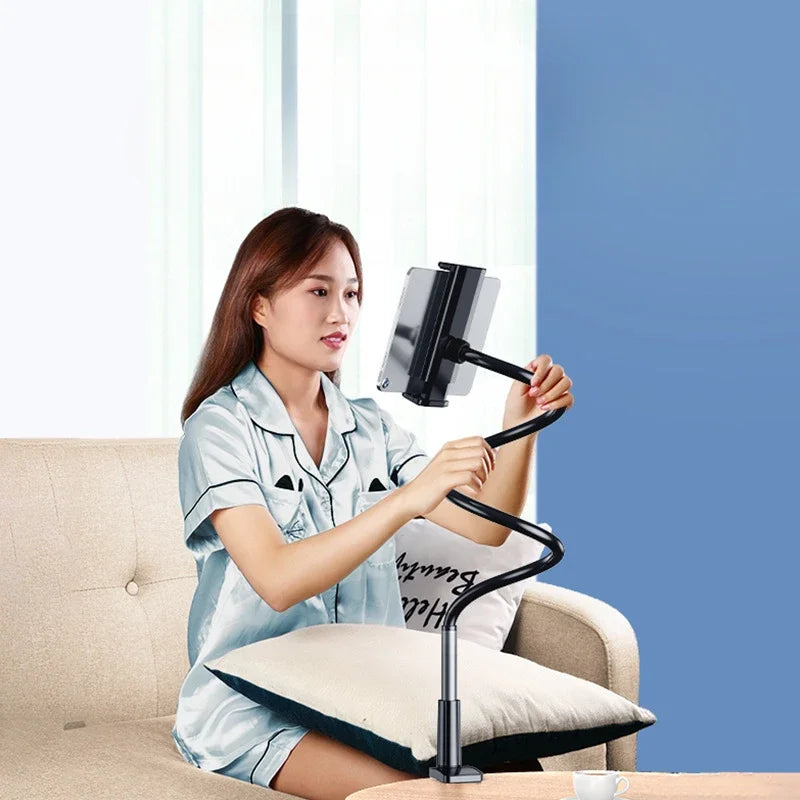 Supporto per tablet per letto girevole a 360° braccio in metallo da 90 cm da 4,7 ~ 12,9 pollici