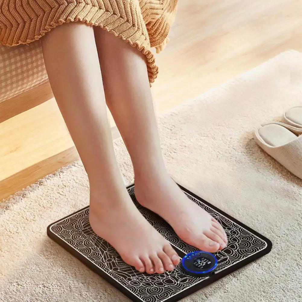 EMS Pulse Tappetino per massaggio del piede Telecomando intelligente Alleviare la fatica  Uso domestico