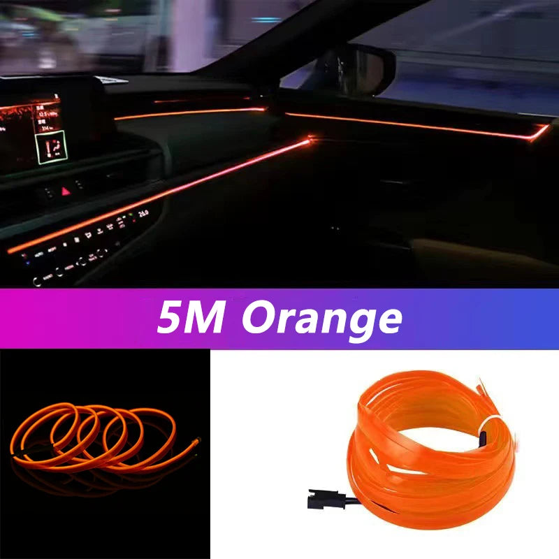 5M Auto Interni Led Strip Light Neon  Fai Da Te